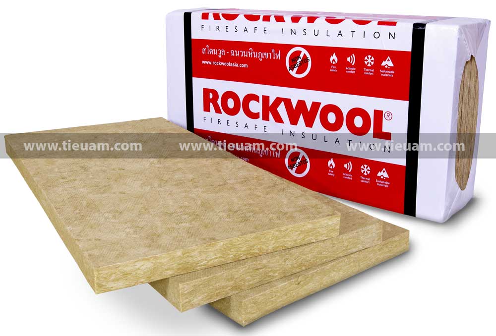Bông khoáng Rockwool Thái Lan dạng kiện là vật liệu cách âm cách nhiệt chống cháy phổ biến nhất