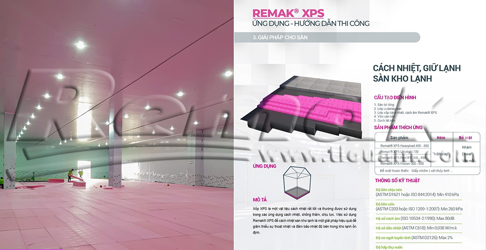 Remak® XPS – giải pháp cách nhiệt số 1 cho sàn kho lạnh tại Công ty BW Industrial Hải Phòng