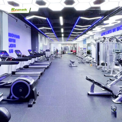 gạch cao su lựa chọn hoàn hảo cho phòng gym