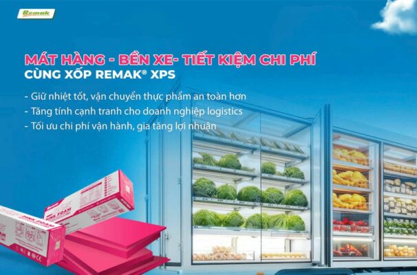 xốp cách nhiệt xps Remak® cải tạo thùng xe đông lạnh