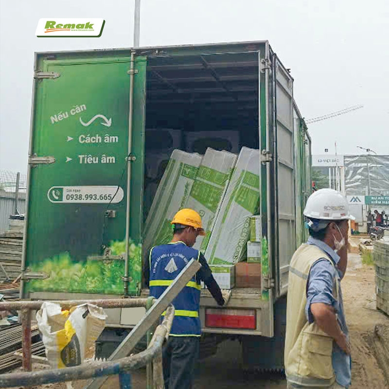 Remak giao hàng nhanh tại công trình, đảm bảo tiến độ
