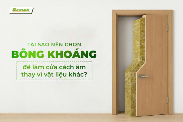 Tại sao nên chọn bông khoáng làm cửa cách âm