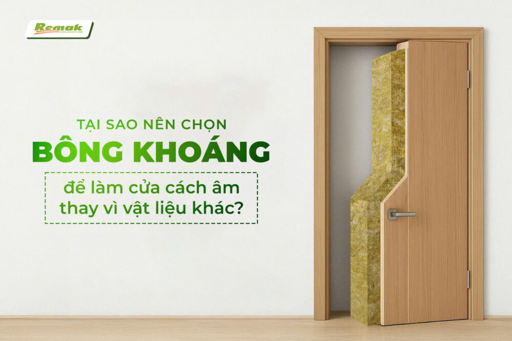 Tại sao nên chọn bông khoáng làm cửa cách âm