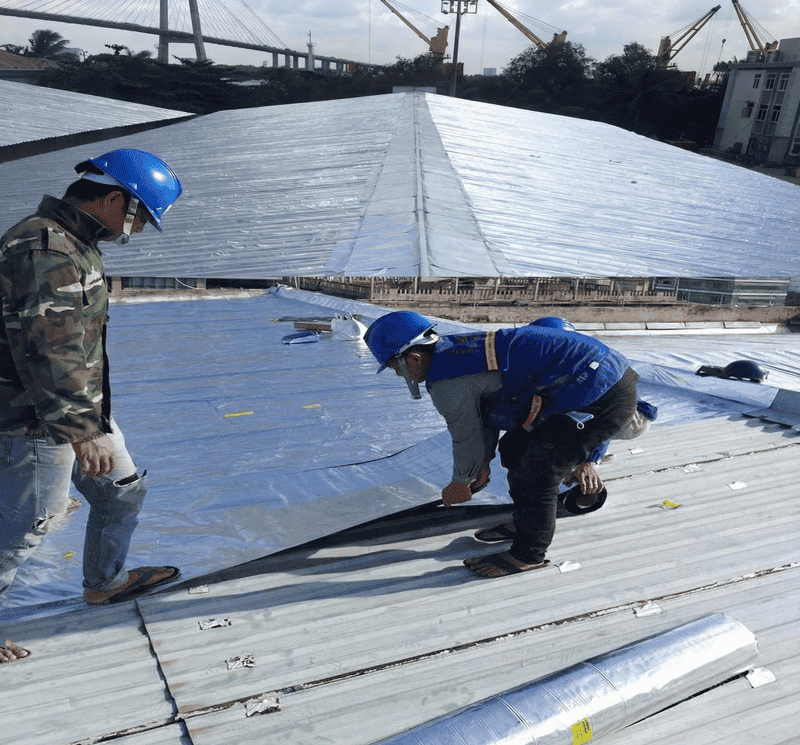 Cao su lưu hóa chống thấm dột mái tôn hiệu quả