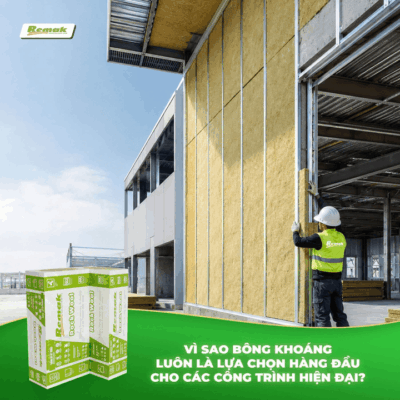 Vì sao nên chọn Bông khoáng Remak® Rock wool?