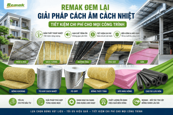 Giải pháp cách âm cách nhiệt từ Remak cho công trình